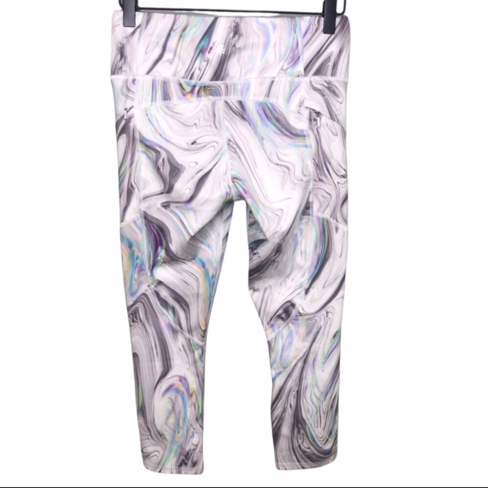 Athleta Contender Opal Capri Powerlift Leggings Size XS Pastel Pattern - Picture 5 of 12